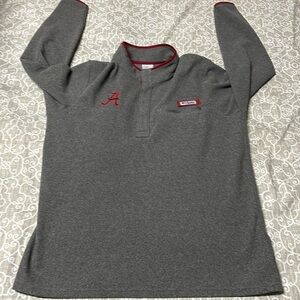 mens columbia pfg alabama football sweater jacket sz xl roll tide ua